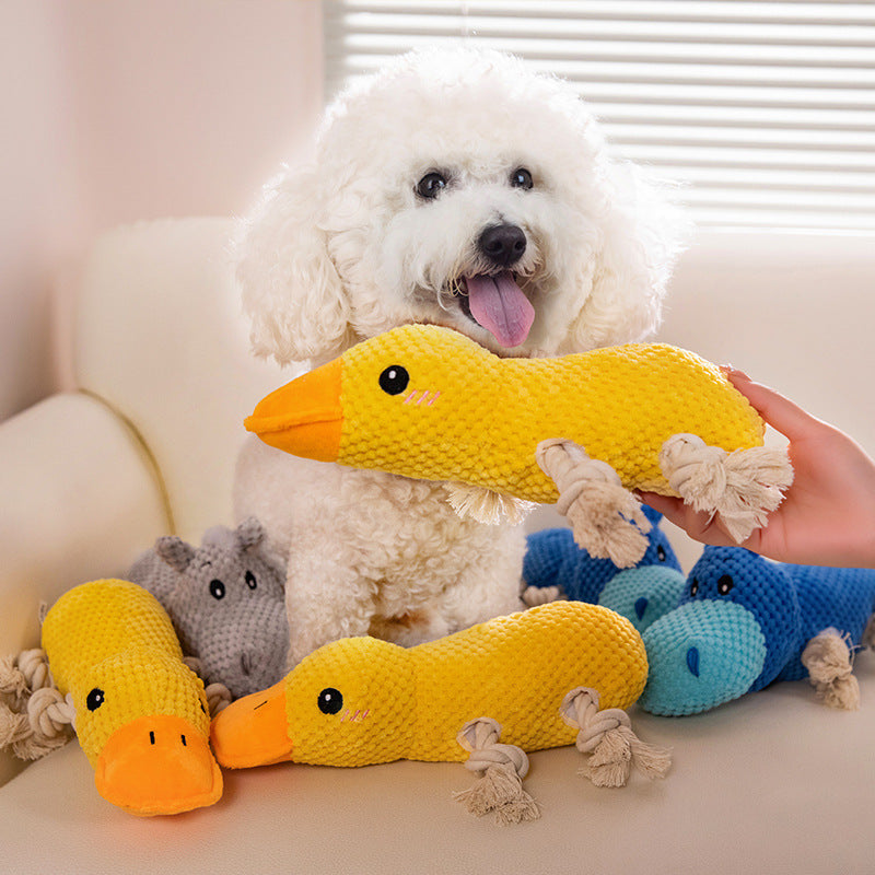 Durable Plush Dog Toy with Sound