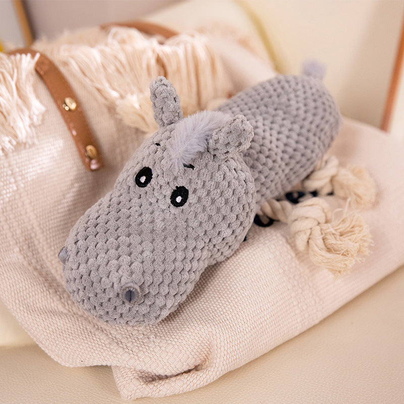 Durable Plush Dog Toy with Sound