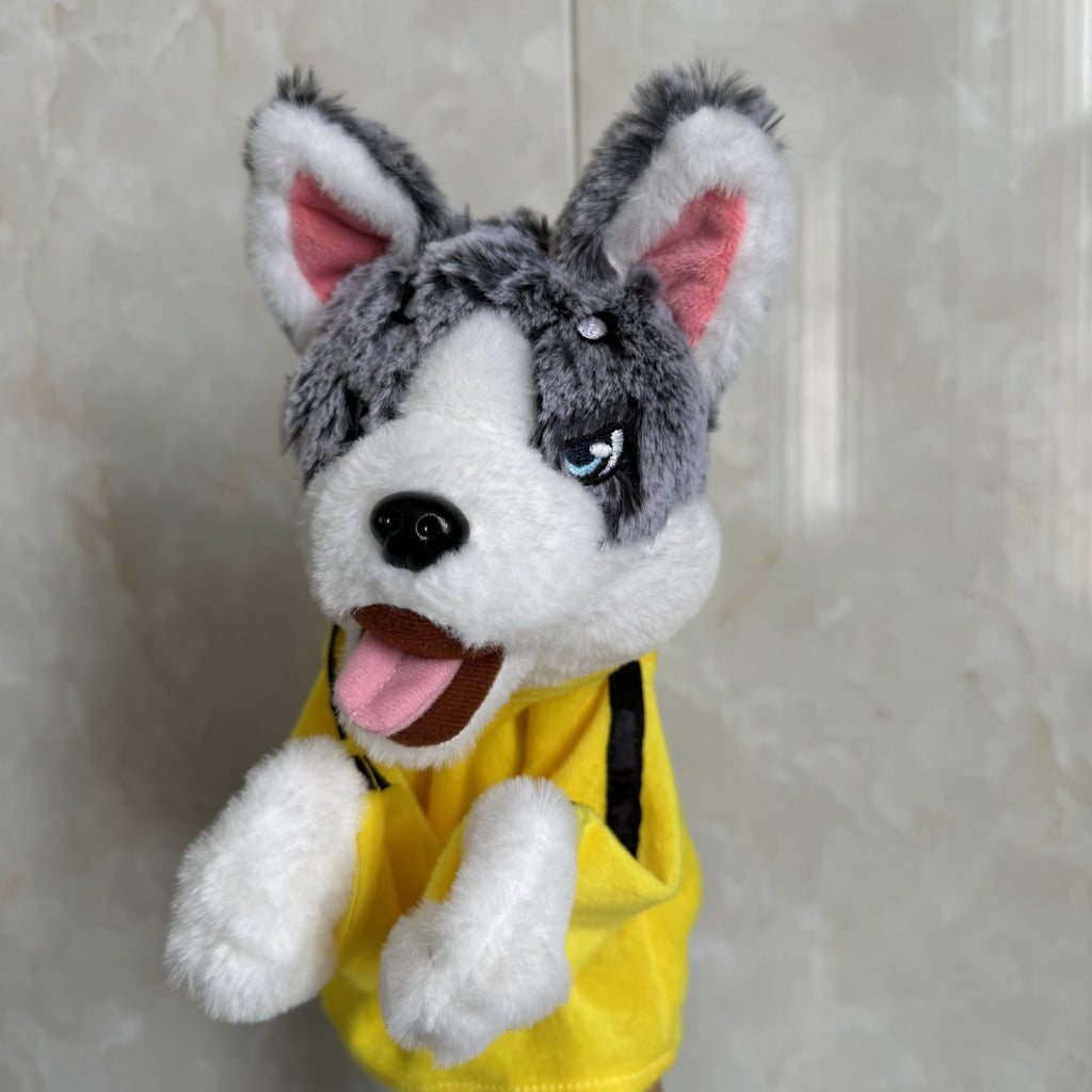 Husky Boxing Dog Plush Toy